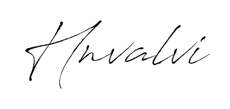 A sleek calligraphic signature for name Hnvalvi utilizing Antro_Vectra styling. Great for adding personal signatures to photos and art. Hnvalvi signature style 6 images and pictures png