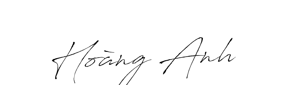 Use a signature maker to create a handwritten signature online. With this signature software, you can design (Antro_Vectra) your own signature for name Hoàng Anh. Hoàng Anh signature style 6 images and pictures png