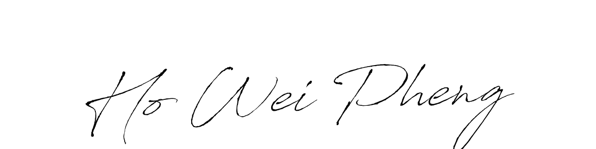 Create a beautiful signature design for name Ho Wei Pheng. With this signature (Antro_Vectra) fonts, you can make a handwritten signature for free. Ho Wei Pheng signature style 6 images and pictures png