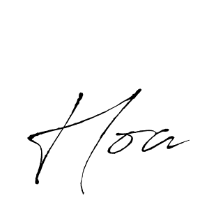 Also we have Hoa name is the best signature style. Create professional handwritten signature collection using Antro_Vectra autograph style. Hoa signature style 6 images and pictures png