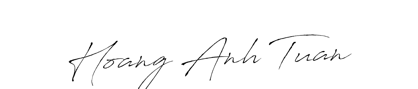 How to make Hoang Anh Tuan name signature. Use Antro_Vectra style for creating short signs online. This is the latest handwritten sign. Hoang Anh Tuan signature style 6 images and pictures png