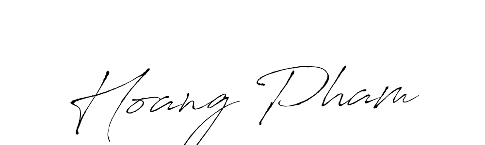 Hoang Pham stylish signature style. Best Handwritten Sign (Antro_Vectra) for my name. Handwritten Signature Collection Ideas for my name Hoang Pham. Hoang Pham signature style 6 images and pictures png