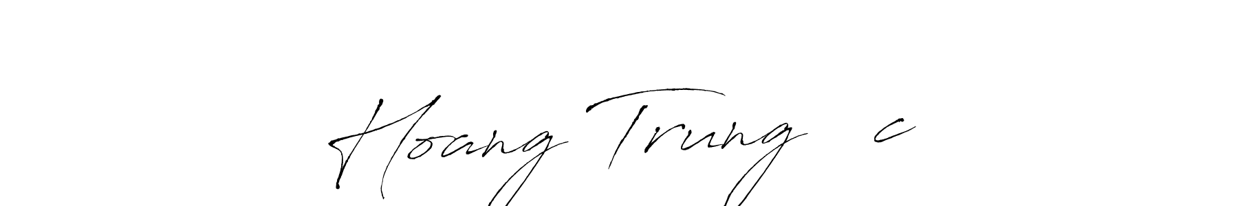 Create a beautiful signature design for name Hoang Trung Đức. With this signature (Antro_Vectra) fonts, you can make a handwritten signature for free. Hoang Trung Đức signature style 6 images and pictures png