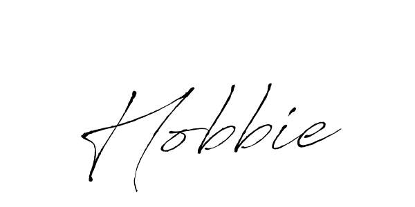 Make a beautiful signature design for name Hobbie. With this signature (Antro_Vectra) style, you can create a handwritten signature for free. Hobbie signature style 6 images and pictures png