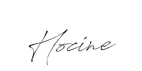 It looks lik you need a new signature style for name Hocine. Design unique handwritten (Antro_Vectra) signature with our free signature maker in just a few clicks. Hocine signature style 6 images and pictures png