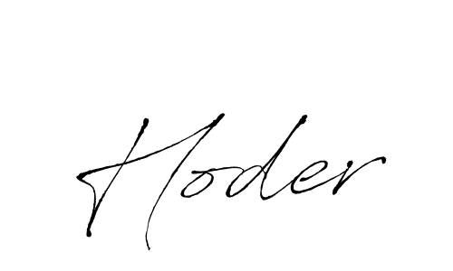 Hoder stylish signature style. Best Handwritten Sign (Antro_Vectra) for my name. Handwritten Signature Collection Ideas for my name Hoder. Hoder signature style 6 images and pictures png