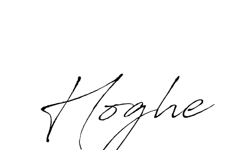 Make a beautiful signature design for name Hoghe. With this signature (Antro_Vectra) style, you can create a handwritten signature for free. Hoghe signature style 6 images and pictures png