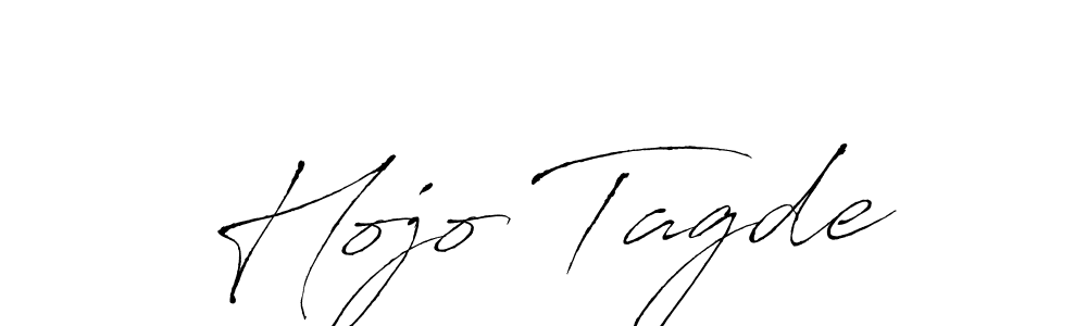 How to make Hojo Tagde signature? Antro_Vectra is a professional autograph style. Create handwritten signature for Hojo Tagde name. Hojo Tagde signature style 6 images and pictures png