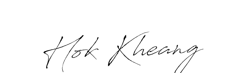 Similarly Antro_Vectra is the best handwritten signature design. Signature creator online .You can use it as an online autograph creator for name Hok Kheang. Hok Kheang signature style 6 images and pictures png