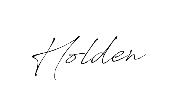 Use a signature maker to create a handwritten signature online. With this signature software, you can design (Antro_Vectra) your own signature for name Holden. Holden signature style 6 images and pictures png