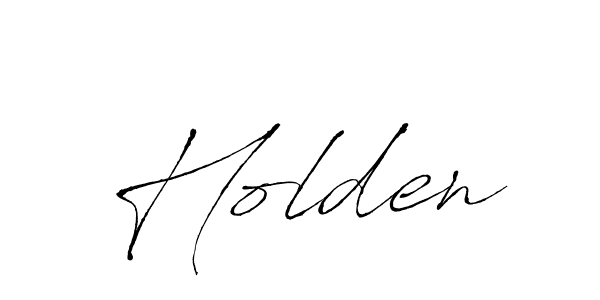 Make a beautiful signature design for name Holden. With this signature (Antro_Vectra) style, you can create a handwritten signature for free. Holden signature style 6 images and pictures png