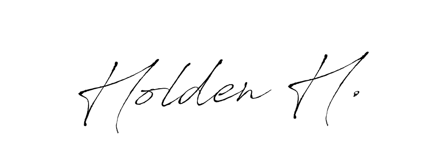 if you are searching for the best signature style for your name Holden H.. so please give up your signature search. here we have designed multiple signature styles  using Antro_Vectra. Holden H. signature style 6 images and pictures png