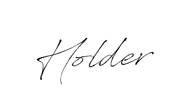 Design your own signature with our free online signature maker. With this signature software, you can create a handwritten (Antro_Vectra) signature for name Holder. Holder signature style 6 images and pictures png