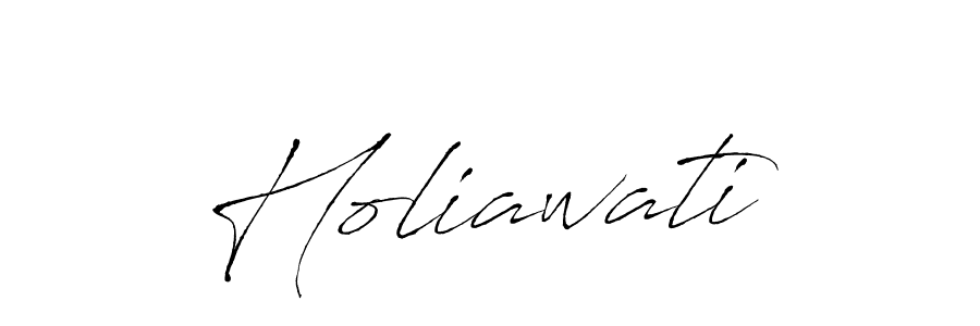 Use a signature maker to create a handwritten signature online. With this signature software, you can design (Antro_Vectra) your own signature for name Holiawati. Holiawati signature style 6 images and pictures png