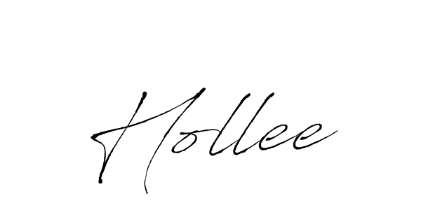 Hollee stylish signature style. Best Handwritten Sign (Antro_Vectra) for my name. Handwritten Signature Collection Ideas for my name Hollee. Hollee signature style 6 images and pictures png