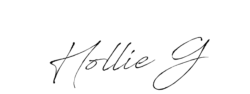 Create a beautiful signature design for name Hollie G. With this signature (Antro_Vectra) fonts, you can make a handwritten signature for free. Hollie G signature style 6 images and pictures png