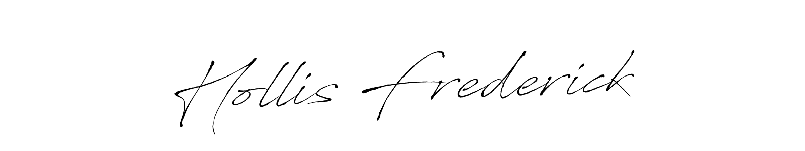 Make a short Hollis Frederick signature style. Manage your documents anywhere anytime using Antro_Vectra. Create and add eSignatures, submit forms, share and send files easily. Hollis Frederick signature style 6 images and pictures png