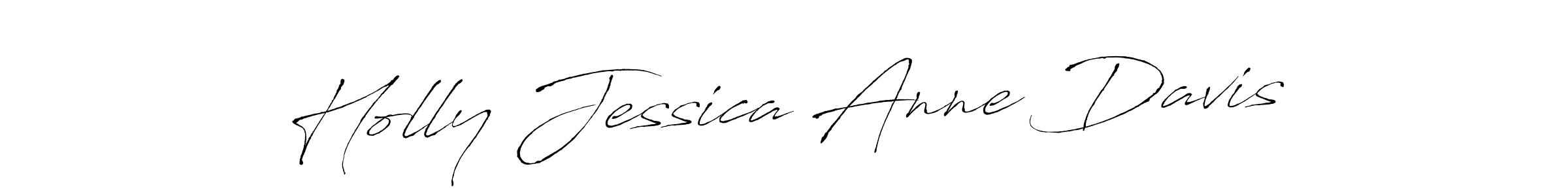 Antro_Vectra is a professional signature style that is perfect for those who want to add a touch of class to their signature. It is also a great choice for those who want to make their signature more unique. Get Holly Jessica Anne Davis name to fancy signature for free. Holly Jessica Anne Davis signature style 6 images and pictures png