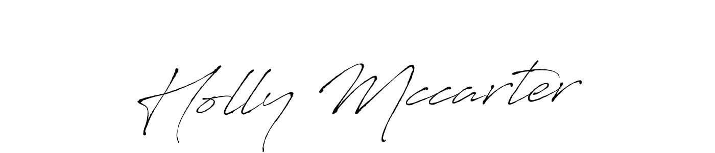 How to make Holly Mccarter name signature. Use Antro_Vectra style for creating short signs online. This is the latest handwritten sign. Holly Mccarter signature style 6 images and pictures png