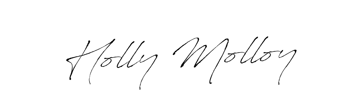 Create a beautiful signature design for name Holly Molloy. With this signature (Antro_Vectra) fonts, you can make a handwritten signature for free. Holly Molloy signature style 6 images and pictures png