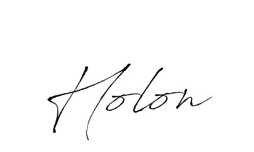 Holon stylish signature style. Best Handwritten Sign (Antro_Vectra) for my name. Handwritten Signature Collection Ideas for my name Holon. Holon signature style 6 images and pictures png