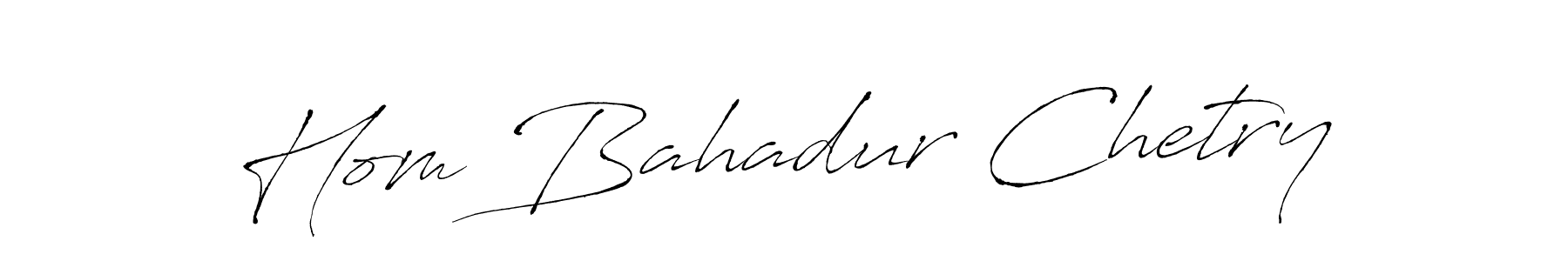 Use a signature maker to create a handwritten signature online. With this signature software, you can design (Antro_Vectra) your own signature for name Hom Bahadur Chetry. Hom Bahadur Chetry signature style 6 images and pictures png