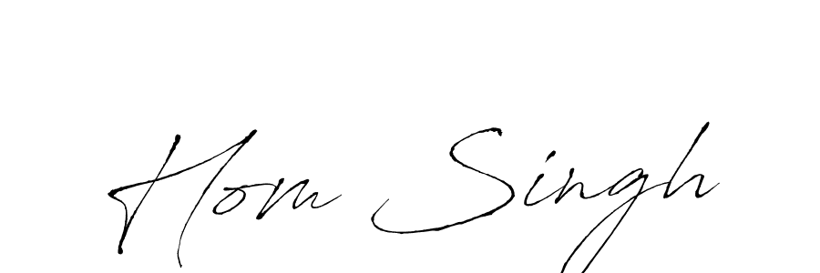 Create a beautiful signature design for name Hom Singh. With this signature (Antro_Vectra) fonts, you can make a handwritten signature for free. Hom Singh signature style 6 images and pictures png