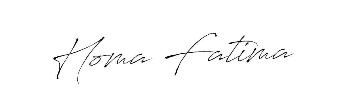 Create a beautiful signature design for name Homa Fatima. With this signature (Antro_Vectra) fonts, you can make a handwritten signature for free. Homa Fatima signature style 6 images and pictures png