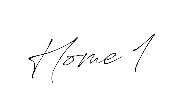 Design your own signature with our free online signature maker. With this signature software, you can create a handwritten (Antro_Vectra) signature for name Home 1. Home 1 signature style 6 images and pictures png