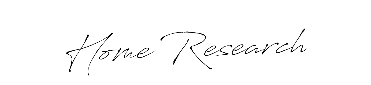 Design your own signature with our free online signature maker. With this signature software, you can create a handwritten (Antro_Vectra) signature for name Home Research. Home Research signature style 6 images and pictures png