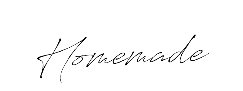 Design your own signature with our free online signature maker. With this signature software, you can create a handwritten (Antro_Vectra) signature for name Homemade. Homemade signature style 6 images and pictures png