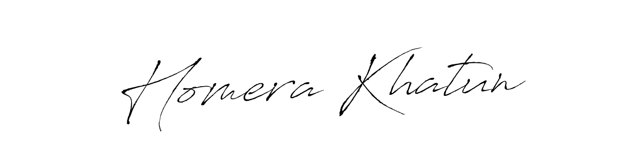 Homera Khatun stylish signature style. Best Handwritten Sign (Antro_Vectra) for my name. Handwritten Signature Collection Ideas for my name Homera Khatun. Homera Khatun signature style 6 images and pictures png
