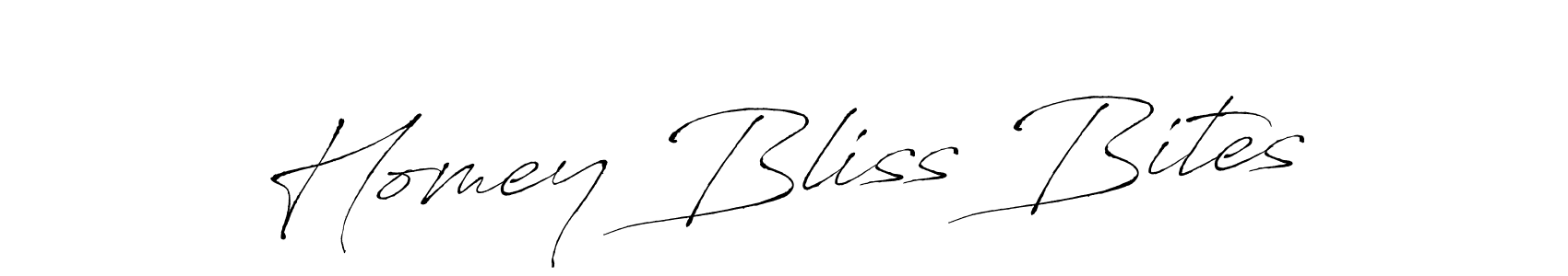 Use a signature maker to create a handwritten signature online. With this signature software, you can design (Antro_Vectra) your own signature for name Homey Bliss Bites. Homey Bliss Bites signature style 6 images and pictures png