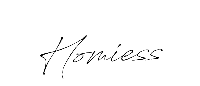 Make a beautiful signature design for name Homiess. Use this online signature maker to create a handwritten signature for free. Homiess signature style 6 images and pictures png