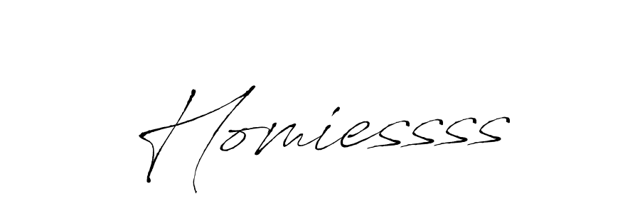 How to make Homiessss name signature. Use Antro_Vectra style for creating short signs online. This is the latest handwritten sign. Homiessss signature style 6 images and pictures png