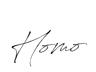 Use a signature maker to create a handwritten signature online. With this signature software, you can design (Antro_Vectra) your own signature for name Homo. Homo signature style 6 images and pictures png