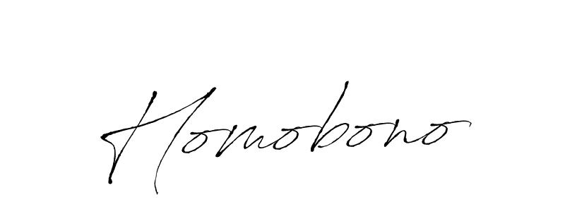 Homobono stylish signature style. Best Handwritten Sign (Antro_Vectra) for my name. Handwritten Signature Collection Ideas for my name Homobono. Homobono signature style 6 images and pictures png