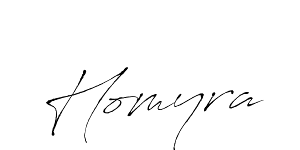 How to make Homyra signature? Antro_Vectra is a professional autograph style. Create handwritten signature for Homyra name. Homyra signature style 6 images and pictures png