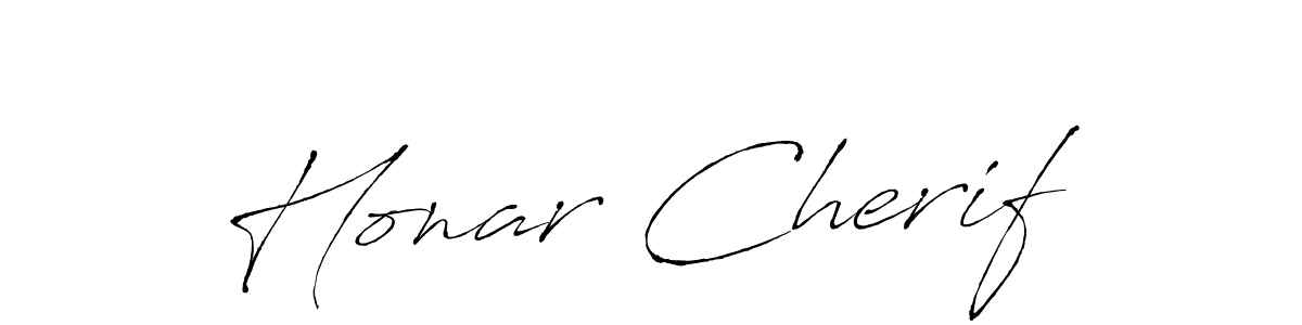 Honar Cherif stylish signature style. Best Handwritten Sign (Antro_Vectra) for my name. Handwritten Signature Collection Ideas for my name Honar Cherif. Honar Cherif signature style 6 images and pictures png