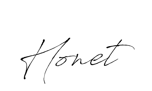 Use a signature maker to create a handwritten signature online. With this signature software, you can design (Antro_Vectra) your own signature for name Honet. Honet signature style 6 images and pictures png