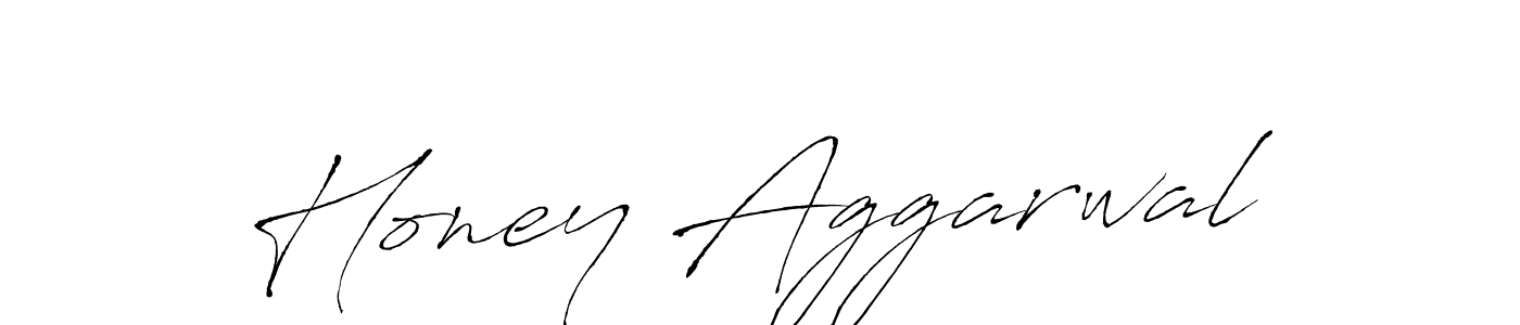 Honey Aggarwal stylish signature style. Best Handwritten Sign (Antro_Vectra) for my name. Handwritten Signature Collection Ideas for my name Honey Aggarwal. Honey Aggarwal signature style 6 images and pictures png