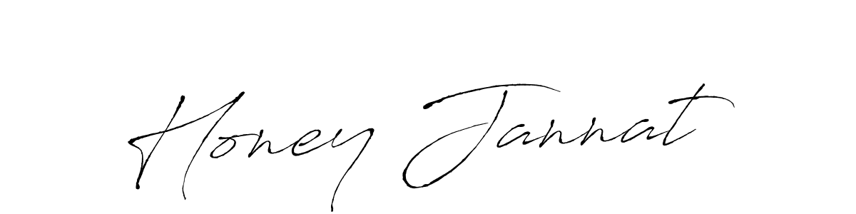 Honey Jannat stylish signature style. Best Handwritten Sign (Antro_Vectra) for my name. Handwritten Signature Collection Ideas for my name Honey Jannat. Honey Jannat signature style 6 images and pictures png