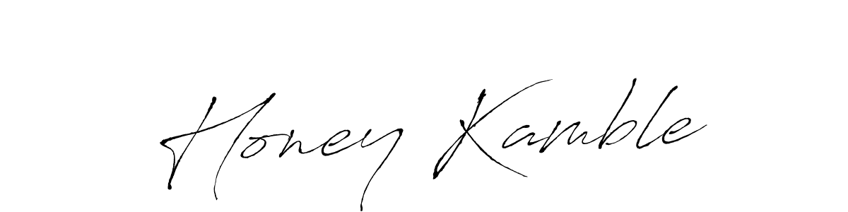Create a beautiful signature design for name Honey Kamble. With this signature (Antro_Vectra) fonts, you can make a handwritten signature for free. Honey Kamble signature style 6 images and pictures png