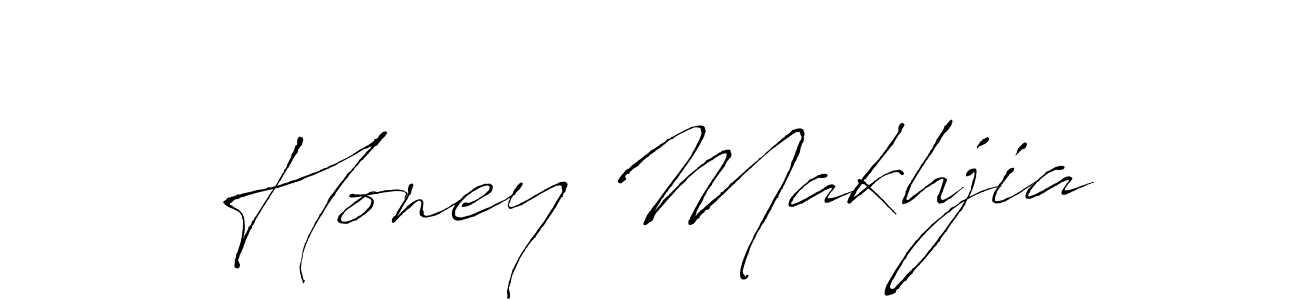 Honey Makhjia stylish signature style. Best Handwritten Sign (Antro_Vectra) for my name. Handwritten Signature Collection Ideas for my name Honey Makhjia. Honey Makhjia signature style 6 images and pictures png