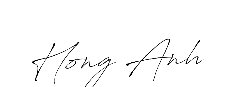 You should practise on your own different ways (Antro_Vectra) to write your name (Hong Anh) in signature. don't let someone else do it for you. Hong Anh signature style 6 images and pictures png