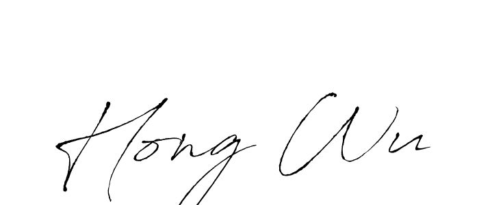 Antro_Vectra is a professional signature style that is perfect for those who want to add a touch of class to their signature. It is also a great choice for those who want to make their signature more unique. Get Hong Wu name to fancy signature for free. Hong Wu signature style 6 images and pictures png