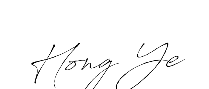 Design your own signature with our free online signature maker. With this signature software, you can create a handwritten (Antro_Vectra) signature for name Hong Ye. Hong Ye signature style 6 images and pictures png