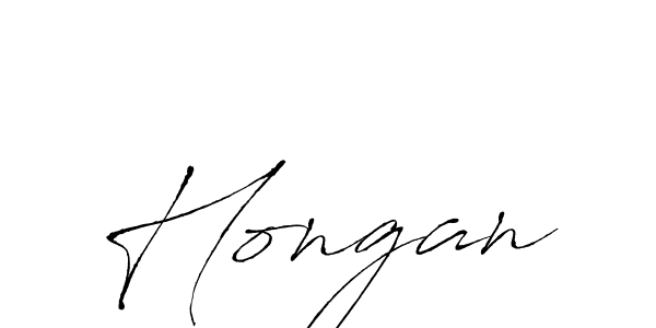 Make a beautiful signature design for name Hongan. With this signature (Antro_Vectra) style, you can create a handwritten signature for free. Hongan signature style 6 images and pictures png