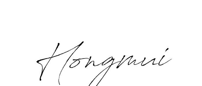 Create a beautiful signature design for name Hongmui. With this signature (Antro_Vectra) fonts, you can make a handwritten signature for free. Hongmui signature style 6 images and pictures png