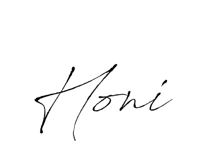 You should practise on your own different ways (Antro_Vectra) to write your name (Honi) in signature. don't let someone else do it for you. Honi signature style 6 images and pictures png